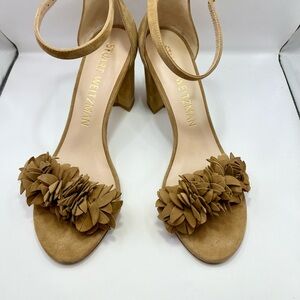 Stuart Weitzman Tan Suede Women's Sandals